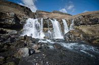 Gluggafoss watervallen IJsland von Ruud van der Lubben Miniaturansicht