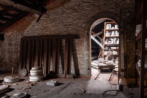 Usine de céramique abandonnée.