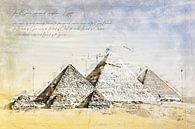 Pyramiden von Gizeh, Ägypten von Theodor Decker Miniaturansicht