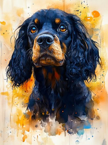 Cocker Spaniel hond dierenkunst #hond