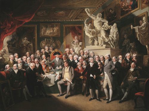 The Royal Academicians in General Assembly, Henry Singleton