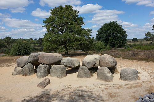 Ein Hünenbett oder Dolmen, eine prähistorische Grabkammer