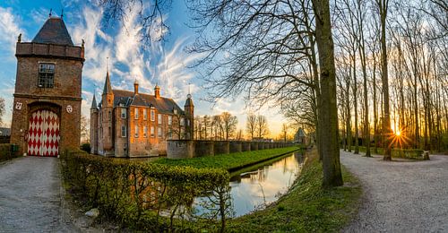 Sunset at the castle