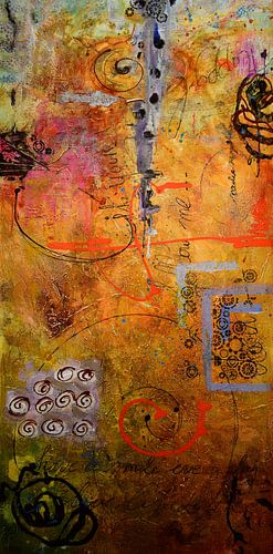 lang oranje abstract