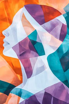 Farbenspiel der GedankenSeelenblicke im FarbenspielEruption  von Poster Art Shop