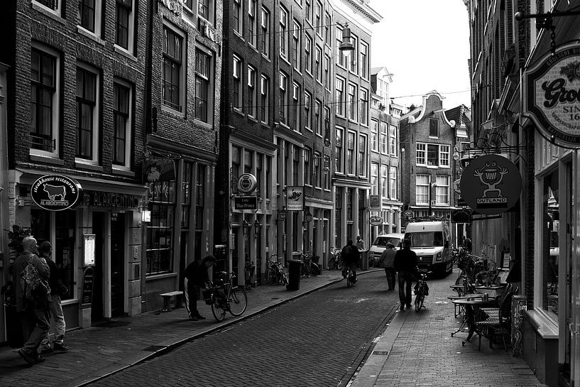 Amsterdam in Schwarz und Weiß von Apple Brenner