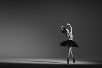 Ballerina in zwart wit