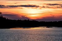 Zonsondergang in Zweden