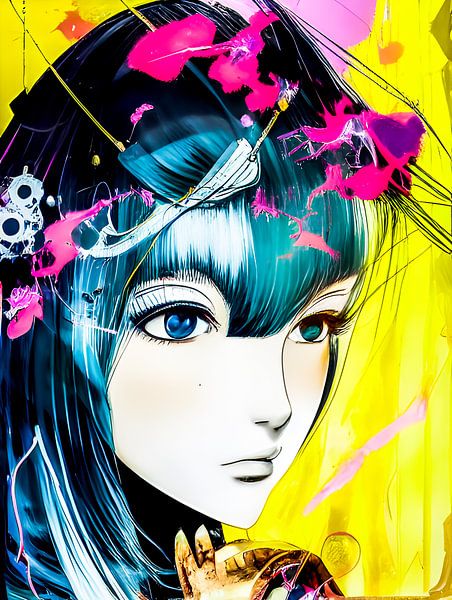 MANGA GIRL van The Art of Mark Fischer