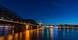 Cologne by night by T.B.- Foto