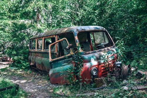 Schweden Autofriedhof Bastnas