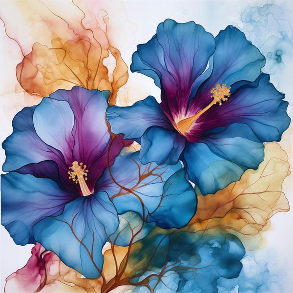 Aquarell-Blumen von Virgil Quinn - Decorative Arts
