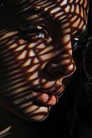 Licht-Portrait einer Frau von Poster Art Shop