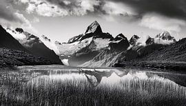 Zwart-wit fotografie met landschap