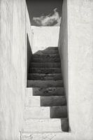 Treppe im alten Fort in Oman