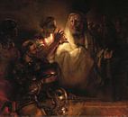 Rembrandt van Rijn. De verloochening van Petrus van 1000 Schilderijen thumbnail