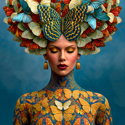 The Butterfly Queen van Harry Hadders Design