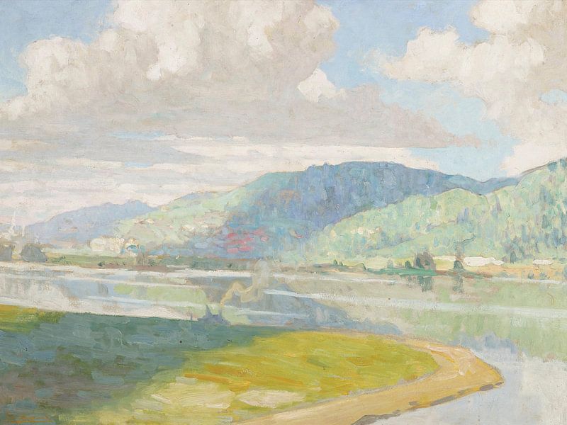 Emil Jacques (Amerikaner, 1874-1937)~Treibende Wolken von finemasterpiece