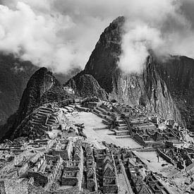 Machu Picchu en noir et blanc sur Henk Meijer Photography