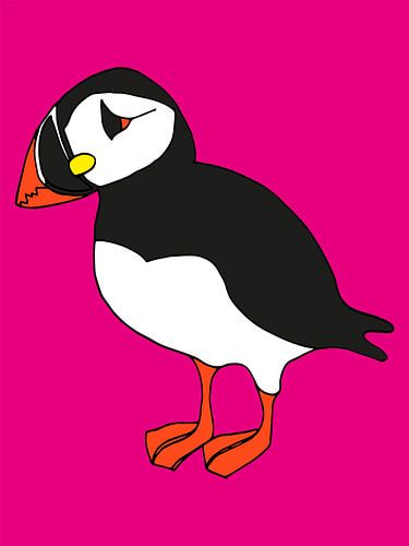 Papegaaiduiker in het Roze