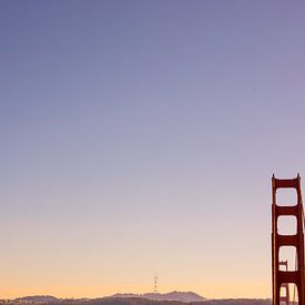 Golden Gate Bridge San Francisco zonsondergang