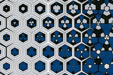 abstract geometric background with graphic art elements by Ariadna de Raadt-Goldberg