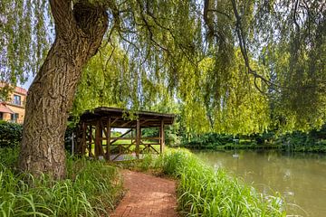 On the bank of the river Spree, Castle Island Luebben by Melanie Viola