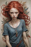 jeune fille rousse