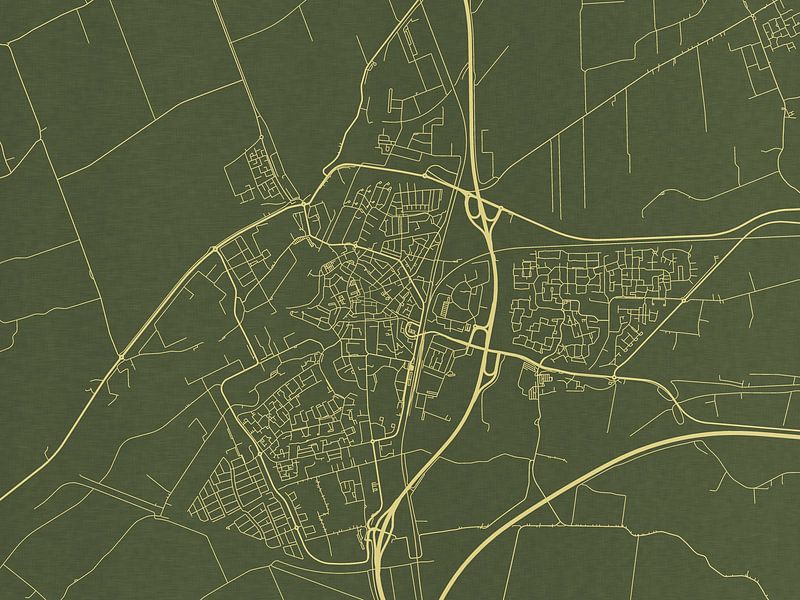 Kaart van Meppel in Groen Goud van De Kaartenwinkel
