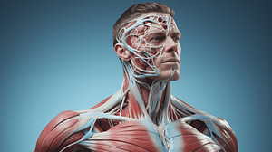 Anatomie des Kopfes Muskel Anatomie eines Menschen