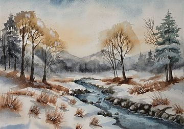 Aquarel part 211 van Tania Perneel