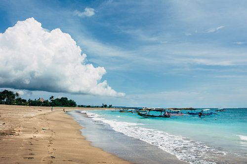Traditional fishing boats at the beach, Bali, Indonesia