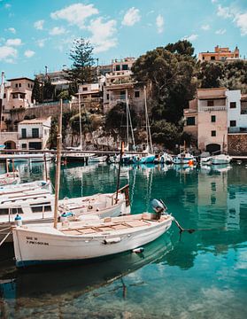 Old harbor on the Spanish island of Mallorca by Dayenne van Peperstraten
