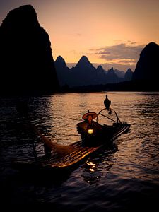 Pêcheur de cormorans traditionnel