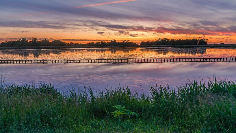 Sunset near Woudbloem, Groningen by Henk Meijer Photography