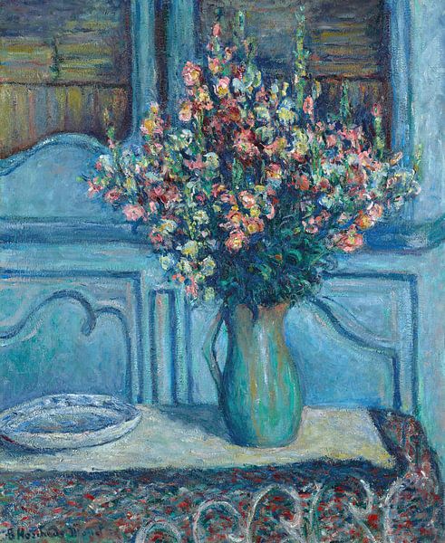 The snapdragons, inside Giverny, Blanche Hoschedé-Monet by Masterful Masters