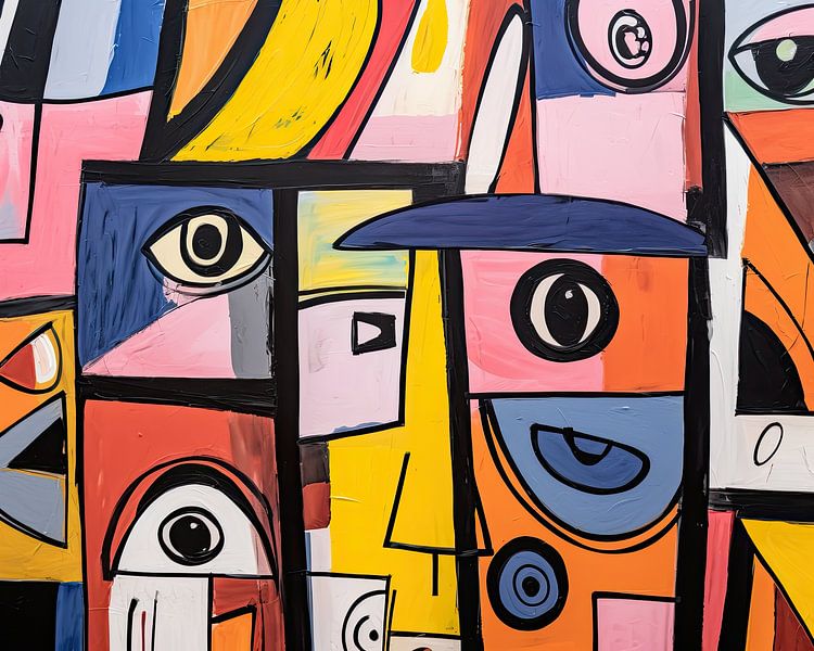 Hard times shape diamonds - Pressure creates brilliance. van Abstract Schilderij