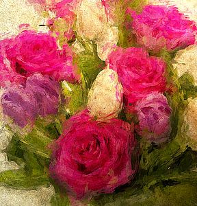 Bouquet de roses sur Kay Weber