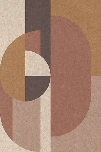 Retro Geometrische Vormen in Aardetinten nr. 5
