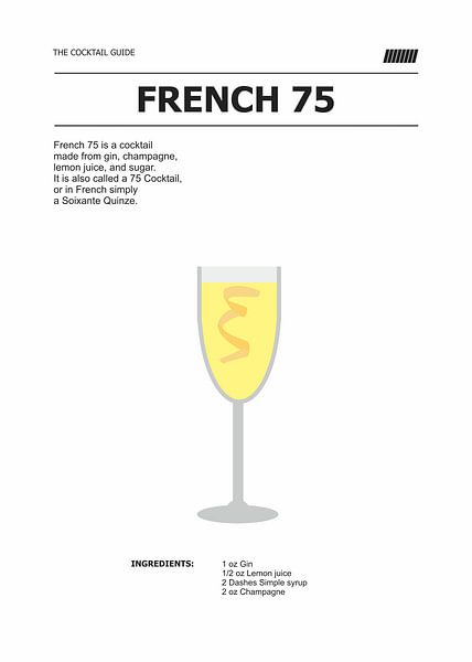french 75 cocktail über von Ratna Mutia Dewi