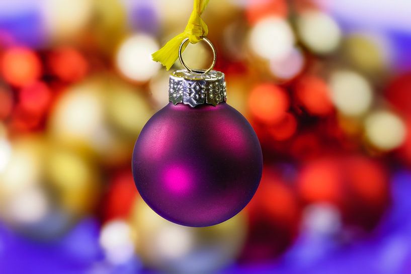 Purple Christmas tree ball by ManfredFotos