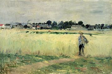 Berthe Morisot,In het tarweveld bij Gennevilliers