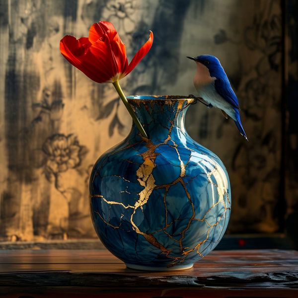 Vase Kintsugi 7 par DNH Expressions