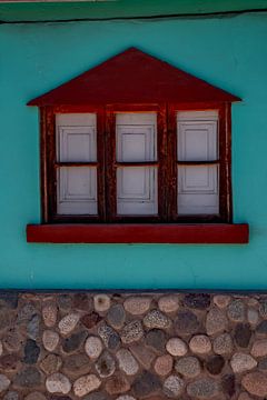 Kleurrijk raam van Thomas Riess