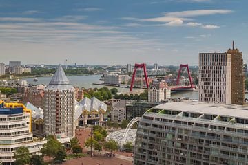 Mooi uitzicht over Rotterdam van Meindert Marinus