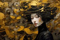 Portrait abstrait magique