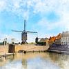 Ville fortifiée de Heusden dans le Brabant-Septentrional, aux Pays-Bas. sur Danny de Klerk