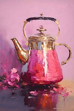 Pink teapot