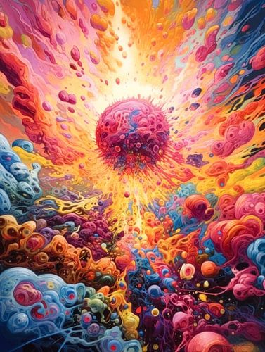 coloured explosion I.