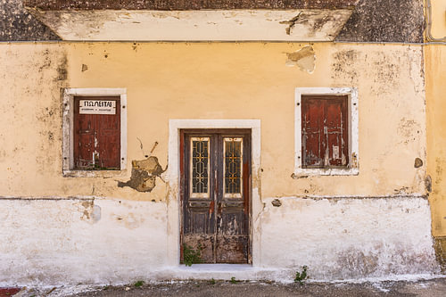 Mediterranean-style façade in Corfu